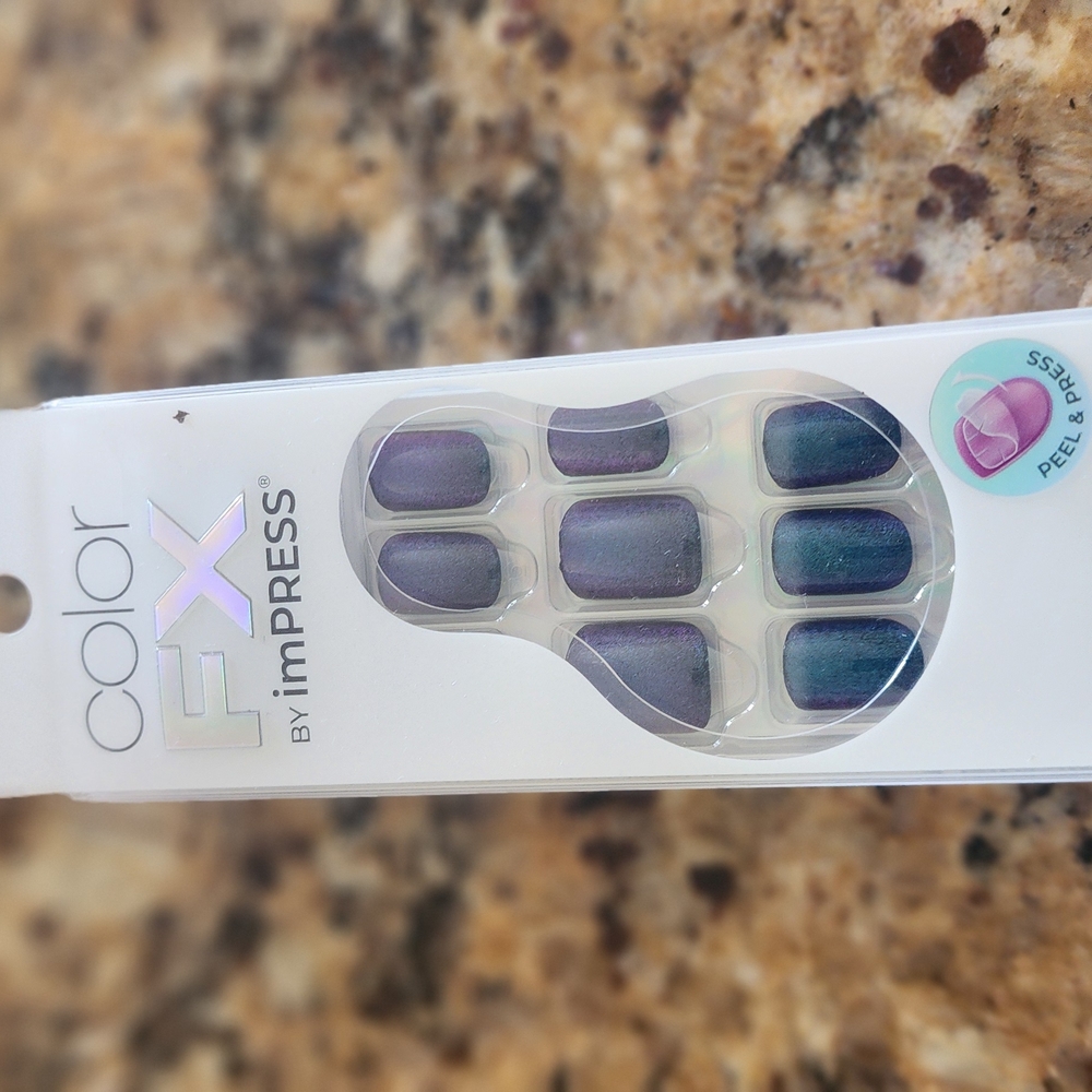 imPRESS Purple Press-On Nails Hand & Foot Care